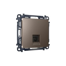 Комплект механизма компьютерной розетки RJ-45(8P8C) CAT6 со шторкой Ambrella Volt Alfa MA642010