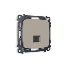 Комплект механизма компьютерной розетки RJ-45(8P8C) CAT6 со шторкой Ambrella Volt Omega MO372010