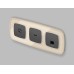 Лицевая панель для компьютерной/телефонной розетки RJ-45/RJ-11 Ambrella Volt Omega OP9120