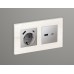 Лицевая панель для розетки 2USB тип A+C Ambrella Volt Alfa AP5110