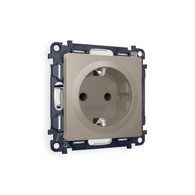 Комплект механизма розетки с/з со шторками Ambrella Volt Alfa MA367010