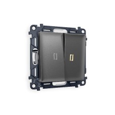 Комплект механизма 2-кл выключателя с подсветкой Ambrella Volt Alfa MA654010