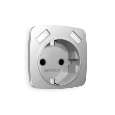 Лицевая панель для розетки с/з со шторками 2USB A+A Ambrella Volt Omega OP4090