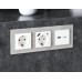 Рамка трехместная Ambrella Volt Platos AF330403