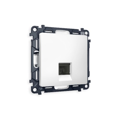 Комплект механизма телефонной розетки RJ-11(4P4C) со шторкой Ambrella Volt Alfa MA132030