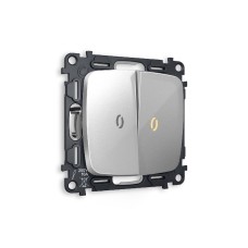 Комплект механизма 2-кл выключателя с подсветкой Ambrella Volt Omega MO404010