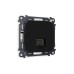 Комплект механизма телефонной розетки RJ-11(4P4C) со шторкой Ambrella Volt Omega MO812030