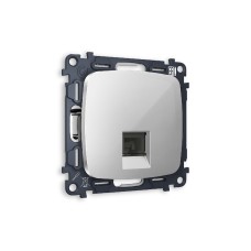 Комплект механизма компьютерной розетки RJ-45(8P8C) CAT6 со шторкой Ambrella Volt Omega MO412010