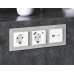 Комплект механизма розетки 2USB A+A 18W (быстрая зарядка) с/з Ambrella Volt Alfa MA129010