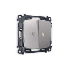 Комплект механизма 2-кл выключателя с подсветкой Ambrella Volt Omega MO504010
