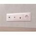 Лицевая панель для компьютерной/телефонной розетки RJ-45/RJ-11 Ambrella Volt Alfa AP2120