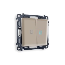Комплект механизма 2-кл выключателя с подсветкой Ambrella Volt Alfa MA364020