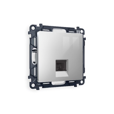 Комплект механизма телефонной розетки RJ-11(4P4C) со шторкой Ambrella Volt Alfa MA412030