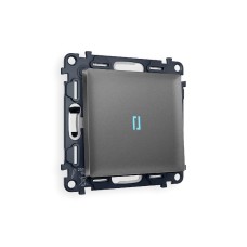 Комплект механизма 1-кл проходного выключателя с подсветкой Ambrella Volt Alfa MA652040