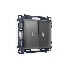 Комплект механизма 2-кл выключателя с подсветкой Ambrella Volt Alfa MA654015