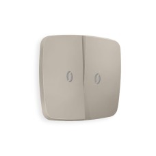 Лицевая панель для выключателя двухклавишного с подсветкой Ambrella Volt Omega OP3640
