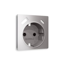 Лицевая панель для розетки с/з со шторками 2USB A+C Ambrella Volt Alfa AP5100