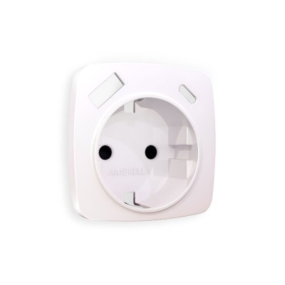 Лицевая панель для розетки с/з со шторками 2USB A+C Ambrella Volt Omega OP2100