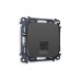 Комплект механизма телефонной розетки RJ-11(4P4C) со шторкой Ambrella Volt Omega MO912030