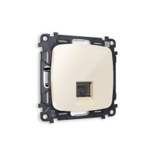 Комплект механизма компьютерной розетки RJ-45(8P8C) CAT6 со шторкой Ambrella Volt Omega MO312010