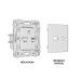 Комплект механизма розетки 2USB A+C 20W (быстрая зарядка) Ambrella Volt Alfa MA331010