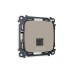 Комплект механизма телефонной розетки RJ-11(4P4C) со шторкой Ambrella Volt Omega MO372030