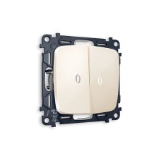 Комплект механизма 2-кл выключателя с подсветкой Ambrella Volt Omega MO304015