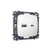 Комплект механизма розетки USB A+C 20W Ambrella Volt Omega (OP1110, VM177) MO111010