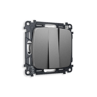 Комплект механизма 3-кл выключателя Ambrella Volt Omega MO655010