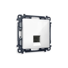 Комплект механизма компьютерной розетки RJ-45(8P8C) CAT6 со шторкой Ambrella Volt Alfa MA112010