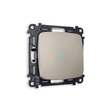 Комплект механизма 1-кл выключателя с подсветкой Ambrella Volt Omega MO362020