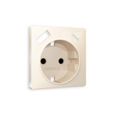 Лицевая панель для розетки с/з со шторками 2USB A+C Ambrella Volt Alfa AP3100