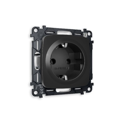 Комплект механизма розетки с/з на винтовых зажимах Ambrella Volt Omega MO806010