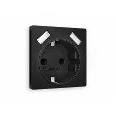 Лицевая панель для розетки с/з со шторками 2USB A+A Ambrella Volt Alfa AP8090