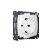 Комплект механизма розетки с/з на винтовых зажимах Ambrella Volt Omega MO126010