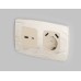 Лицевая панель для розетки 2USB A+C Ambrella Volt Omega OP3310