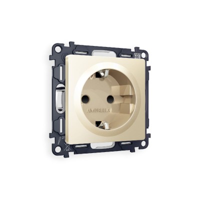 Комплект механизма розетки с/з со шторками Ambrella Volt Alfa MA607010
