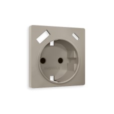 Лицевая панель для розетки с/з со шторками 2USB A+C Ambrella Volt Alfa AP3700