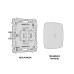 Комплект механизма 1-кл выключателя с подсветкой Ambrella Volt Omega (OP1020, VM101, G14W) MO102015