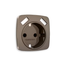 Лицевая панель для розетки с/з со шторками 2USB A+A Ambrella Volt Omega OP6390