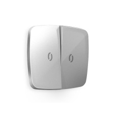 Лицевая панель для выключателя двухклавишного с подсветкой Ambrella Volt Omega OP4040