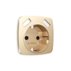 Лицевая панель для розетки с/з со шторками 2USB A+A Ambrella Volt Omega OP6090
