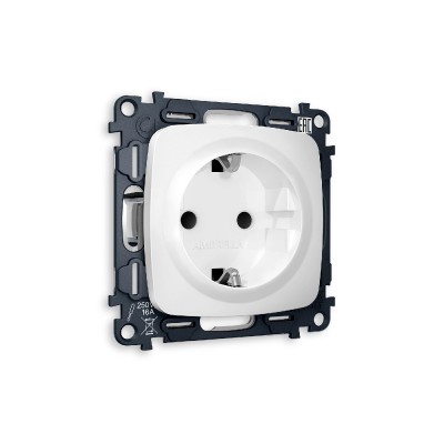 Комплект механизма розетки с/з со шторками Ambrella Volt Omega MO127010