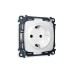 Комплект механизма розетки с/з со шторками Ambrella Volt Omega MO127010
