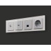 Комплект механизма TV розетки оконечной 50-870 MHz 1dB Ambrella Volt Alfa MA413010