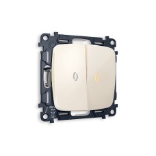 Комплект механизма 2-кл проходного выключателя с подсветкой Ambrella Volt Omega MO304030