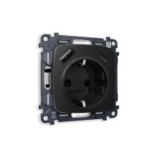 Комплект механизма розетки 2USB A+C 20W (быстрая зарядка) с/з Ambrella Volt Omega MO810010