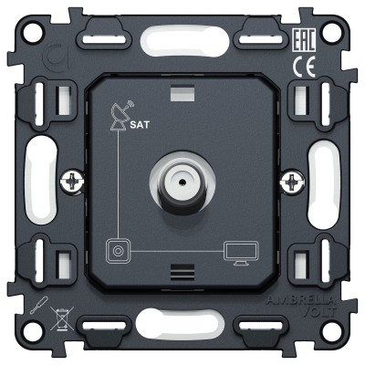 Механизм ТВ-розетки и SAT-розетки Ambrella Volt QUANT VM215