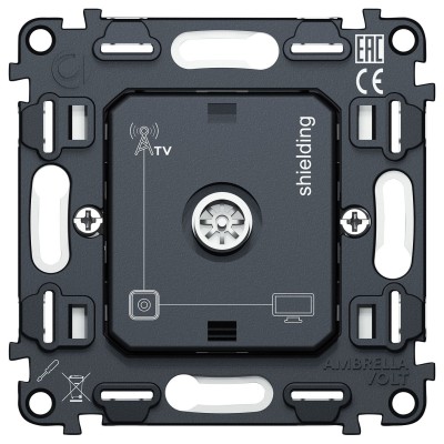 Механизм ТВ-розетки оконечная Ambrella Volt QUANT VM199