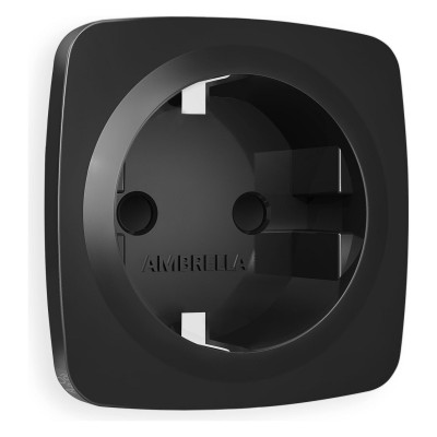 Накладка для розетки с заземлением и со шторками Ambrella Volt Quant OP8070